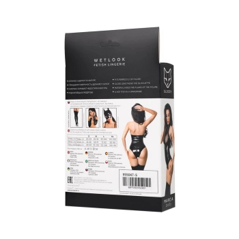 Body Wetlook Glossy Marcia czarne XL