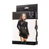 Komplet bielizny Glossy Sheril wetlook czarny XL