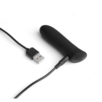 Wibrator bullet silikonowy Wonder Bullet So Divine czarny USB 9cm