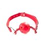 Czerwony oddychający knebel kulowy Fantasy regulowany 4 cm