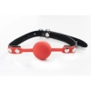 Knebel silikonowy balonowy czerwony Fantasy regulowany 4 cm