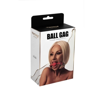Knebel silikonowy balonowy czerwony Fantasy regulowany 4 cm