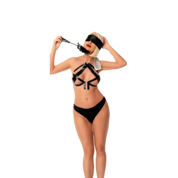 Zestaw BDSM Fantasy Tease Me opaska bat tickler