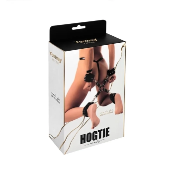 Hogtie z wygodnymi kajdankami Fantasy czarny