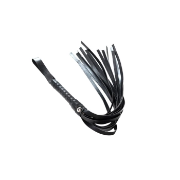 Flogger czarny Fantasy skóra PU 43 cm