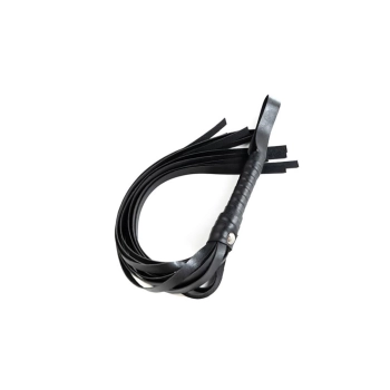 Flogger czarny Fantasy skóra PU 43 cm