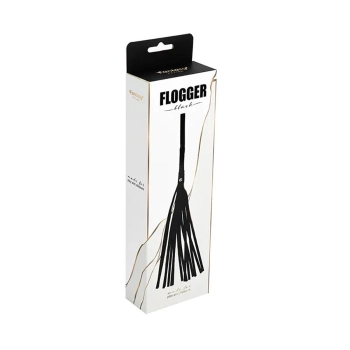 Flogger czarny Fantasy skóra PU 43 cm