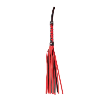 Czarno czerwony flogger Fantasy 51 cm