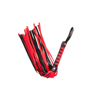 Czarno czerwony flogger Fantasy 51 cm