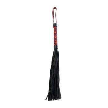 Flogger czerwony i czarny Fantasy 44 cm