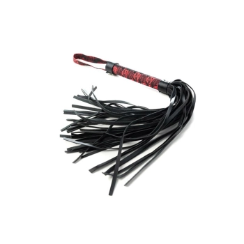 Flogger czerwony i czarny Fantasy 44 cm