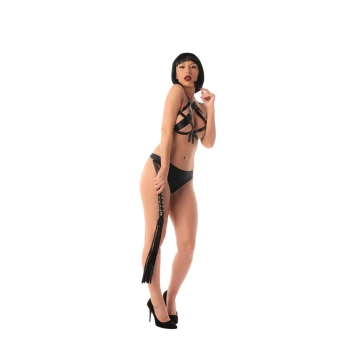 Czarny flogger Fantasy 65 cm