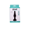 Korek analny silikonowy Fantasy mały czarny 10,5 cm