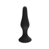 Korek analny silikonowy Fantasy czarny średni 11,5 cm