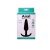 Korek analny silikonowy Fantasy czarny średni 10 cm