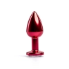 Red Butt Plug with White Diamond