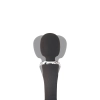 Czarny wibrator łechtaczkowy punktu G Fantasy silikonowy USB 24 cm