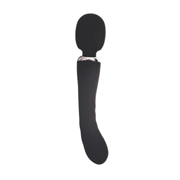 Czarny wibrator łechtaczkowy punktu G Fantasy silikonowy USB 24 cm