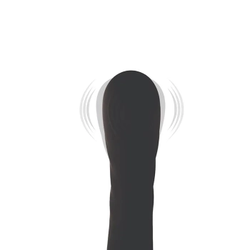 Czarny wibrator łechtaczkowy punktu G Fantasy silikonowy USB 24 cm
