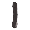 Wibrator realistyczny Fantasy czarny silikonowy 22 cm USB z grzaniem