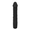 Wibrator realistyczny Fantasy czarny silikonowy 22 cm USB z grzaniem