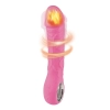 Wibrator realistyczny Fantasy różowy silikonowy z grzaniem 22 cm USB