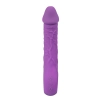 Wibrator realistyczny Fantasy fioletowy silikonowy 22 cm z grzaniem USB