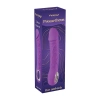Wibrator realistyczny Fantasy fioletowy silikonowy 22 cm z grzaniem USB