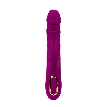 Wibrator króliczek silikonowy Fantasy z grzaniem 10 trybów USB 22 cm