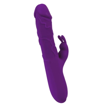 Wibrator króliczek Fantasy silikonowy grzanie 10 trybów USB 22 cm