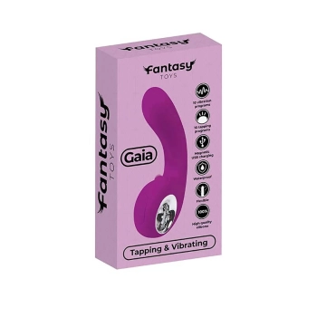 Stymulator punktu G silikonowy Fantasy wibrujący uderzający USB 18 cm
