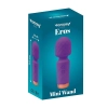 Fioletowa silikonowa mini różdżka masażowa Fantasy Eros USB 12 cm