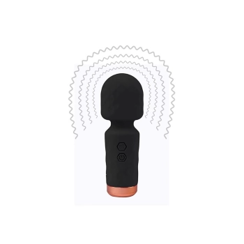 Wibrator mini wand Fantasy fioletowy silikonowy USB 11,5 cm