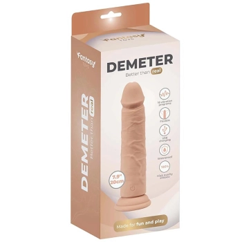 Realistyczne dildo wibrujące Fantasy Demeter 20 cm USB