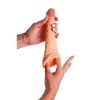 Nakładka przedłużająca z paskiem na jądra Fantasy 21 cm