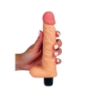Miękki realistyczny wibrator z jądrami Fantasy 21 cm
