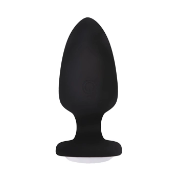 Korek analny wibrujący LED silikonowy Fantasy 10 cm USB z pilotem