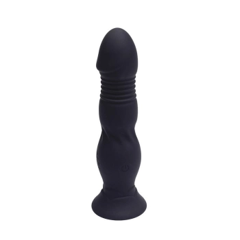 Silikonowy wibrator analny posuwisty Dionysus Fantasy 15 cm