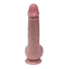 Dildo silikonowe z ruchomą skórką i jądrami Fantasy 22 cm
