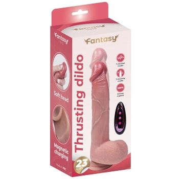 Dildo silikonowe thrusting Fantasy 23 cm USB pilot