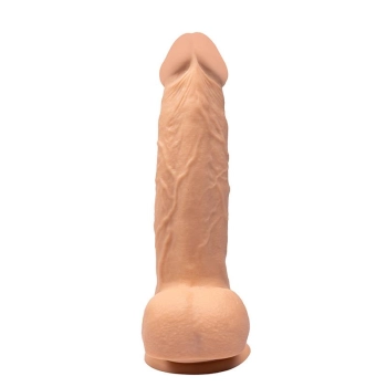 Dildo rotacyjne wibrujące realistyczne Fantasy 22 cm USB z pilotem