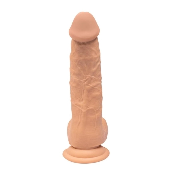 Dildo rotacyjne wibrujące realistyczne Fantasy 22 cm USB z pilotem