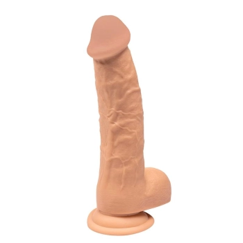 Dildo rotacyjne wibrujące realistyczne Fantasy 22 cm USB z pilotem