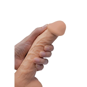 Dildo rotacyjne wibrujące realistyczne Fantasy 22 cm USB z pilotem