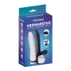 Dildo wibrujące do podwójnej penetracji Fantasy Hephaestus USB 19,5 cm