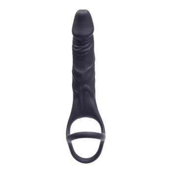 Dildo wibrujące do podwójnej penetracji Fantasy Hephaestus USB 19,5 cm