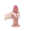 Dildo silikonowe realistyczne z ruchomą osłonką Fantasy 18 cm
