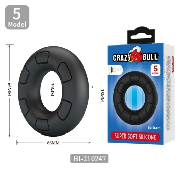 Zestaw 56 silikonowych pierścieni erekcyjnych Crazy Bull