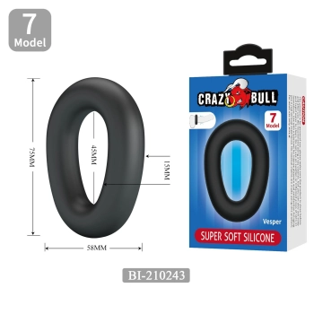 Zestaw 56 silikonowych pierścieni erekcyjnych Crazy Bull