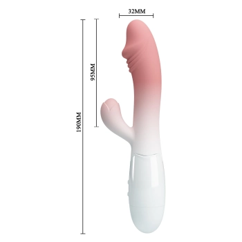 Wibrator króliczek Pretty Love Snappy jasnoróżowy 19 cm 30 funkcji